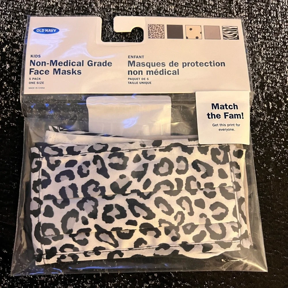 2 Old Navy Kids Face Mask 5-pack each